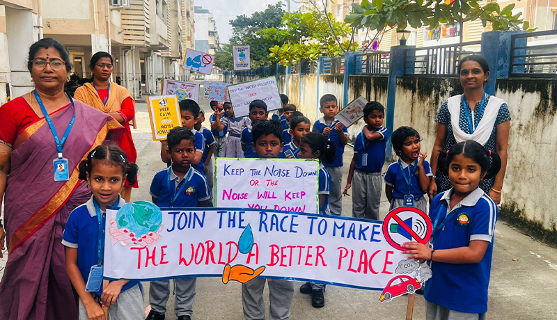 Railly for pollution free